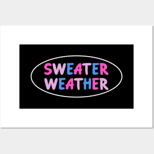 Sweater Weather - Bisexual Pride Posters and Art